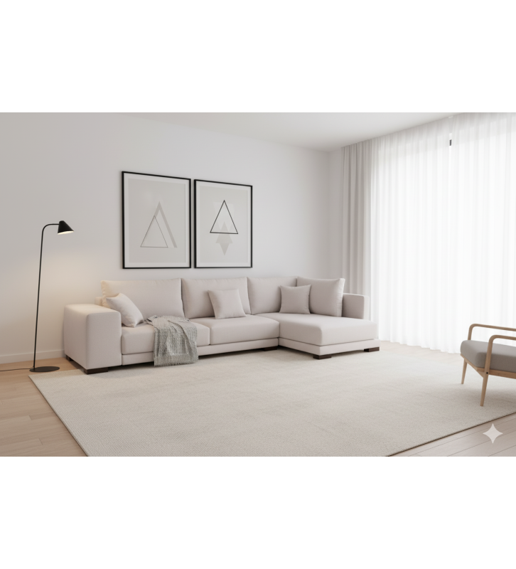 DHUI: El Sofá Chaiselongue de 320 cm que Dicta el Confort y el Diseño en tu Hogar