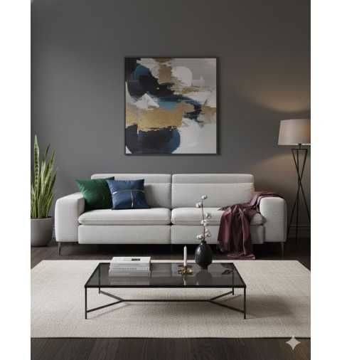 Sofá Ilia: El Diseño Moderno de 276 cm con Triple Función (Asientos Extraíbles y Cama Oculta)