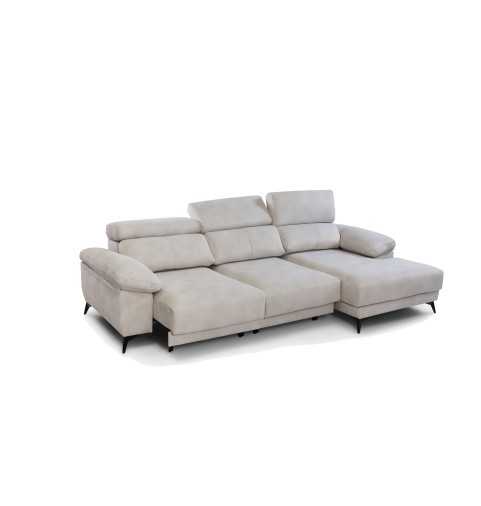 Sofá Stark Chaiselongue: 290 cm de Diseño, Almacenamiento Inteligente y Asientos Extraíbles Avanzados