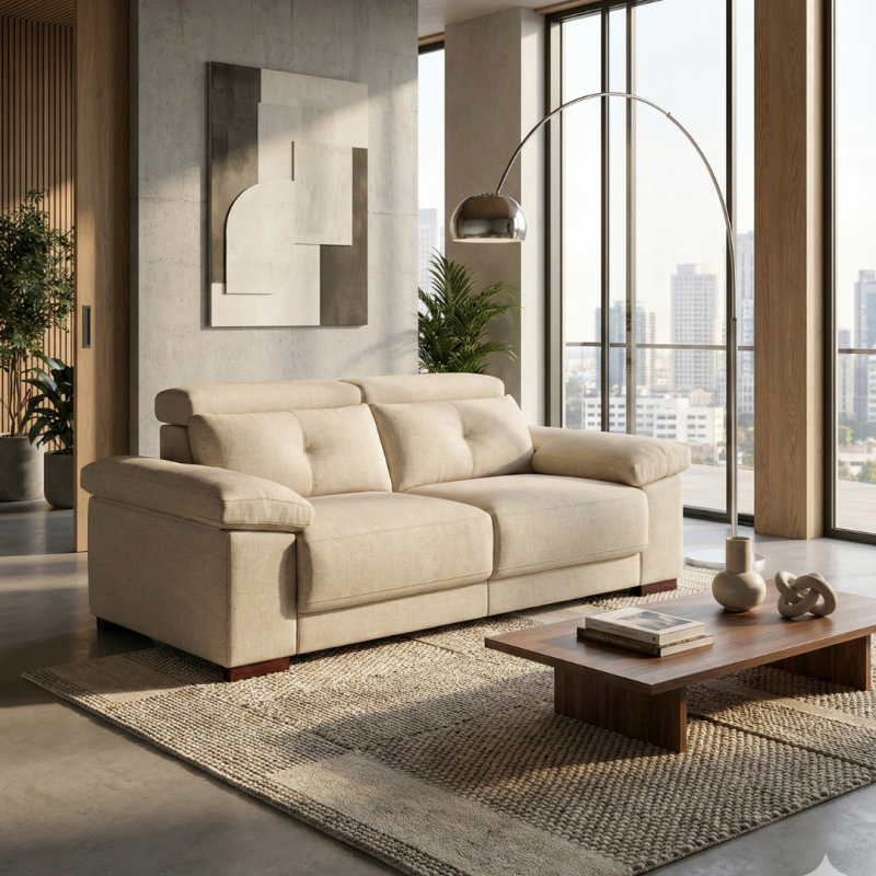 Leo Sofa with Storage Arm | 168cm or 208cm