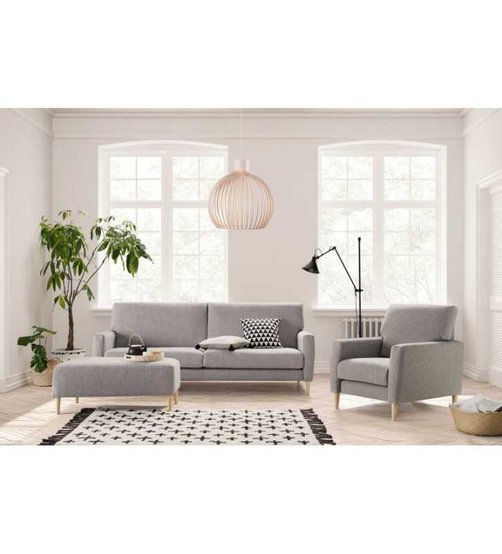 Petro 4-Seater Sofa (222 cm) + Optional Ottoman